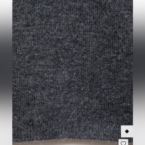 NWT Mango Dark Gray Ribbed-Knit Dress Sweater M - Picture 5 of 10